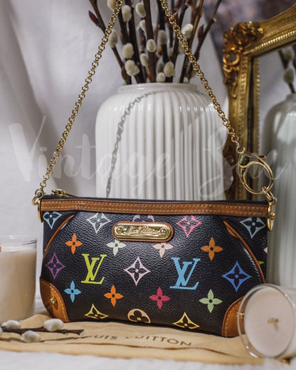 Louis Vuitton Black Multicolour Milla Pochette