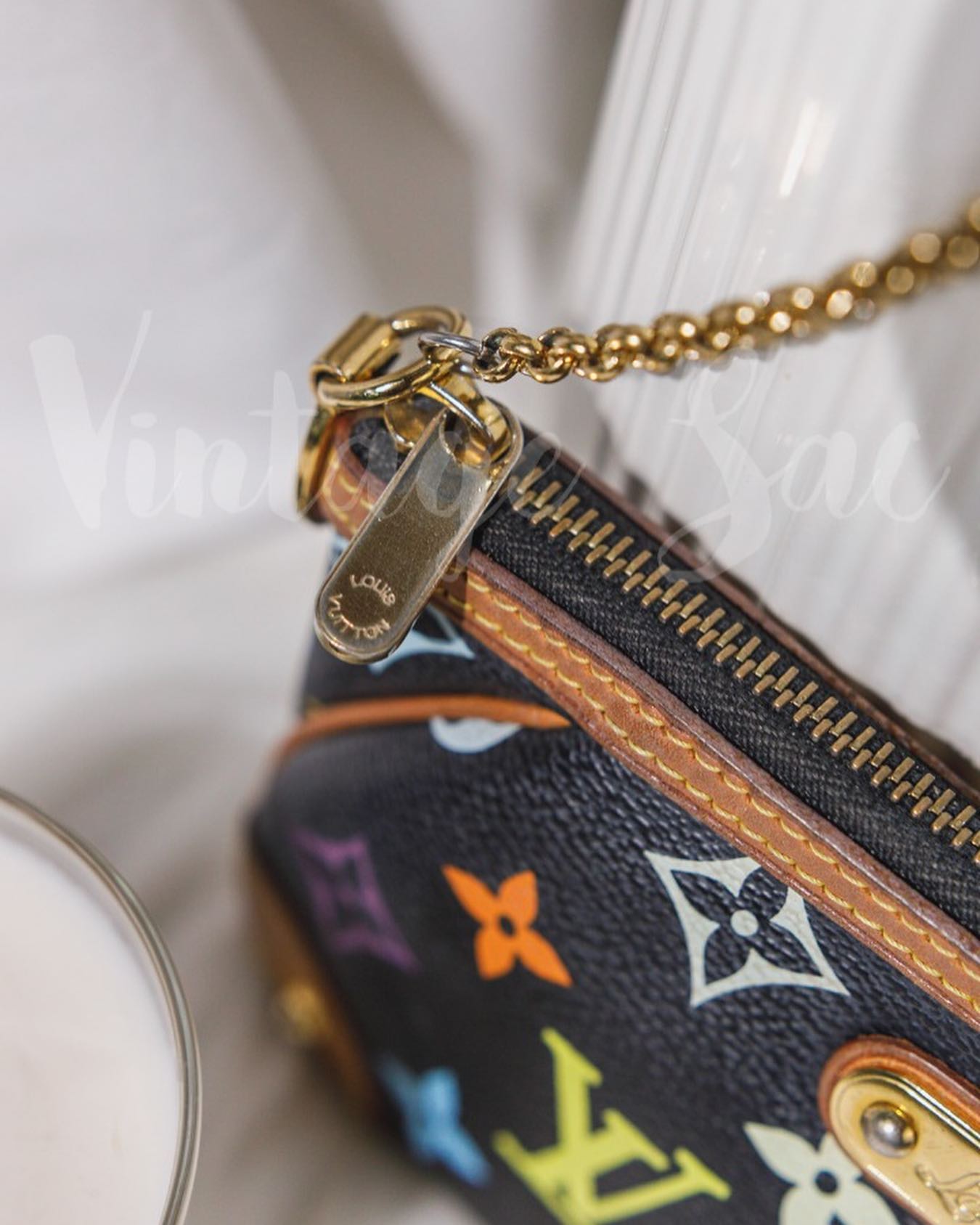 Louis Vuitton Black Multicolour Milla Pochette