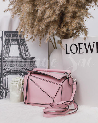 Loewe Pink Mini Puzzle Bag