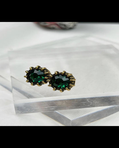 Gucci Green Stone Earrings