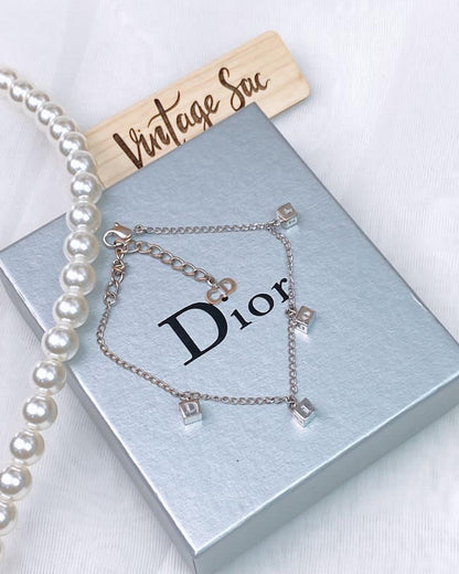 Dior Silver Cubes Necklace