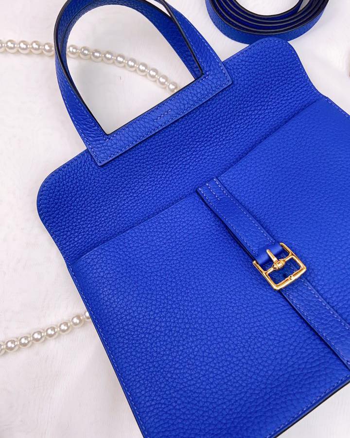 Hermes Blue Royale Halzan 25 GHW