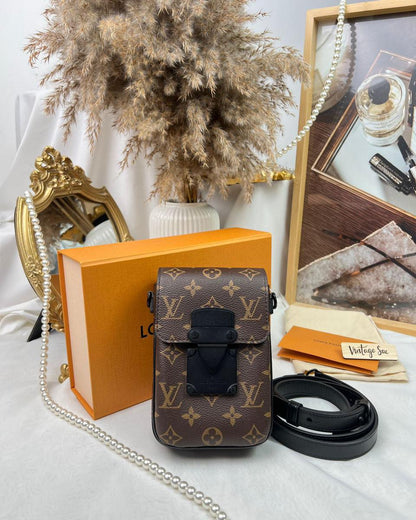 LV Monogram S Lock Vertical Wearable Wallet Bag