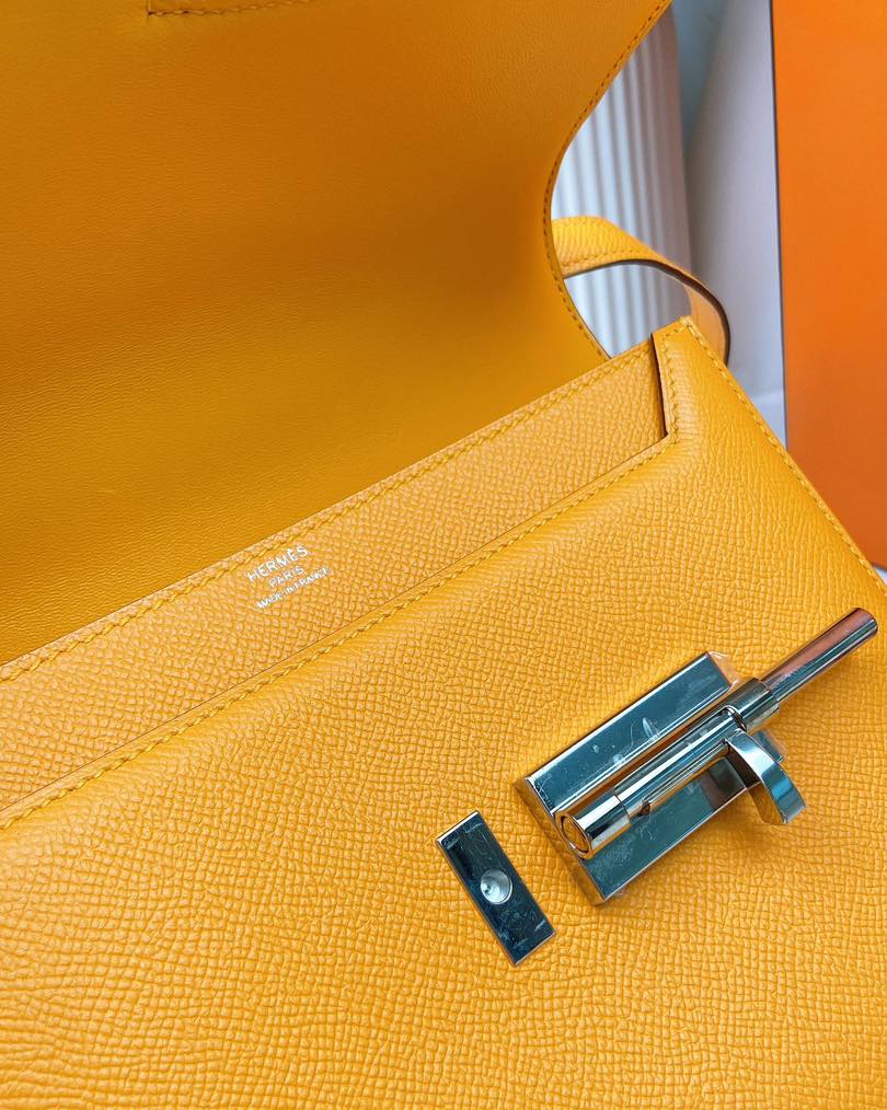 Hermes Epsom Jaune d’or Verrou 23 PHW