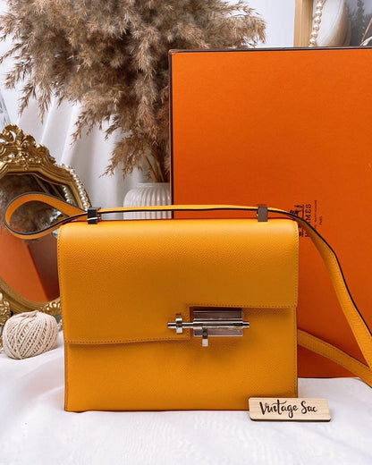 Hermes Epsom Jaune d’or Verrou 23 PHW