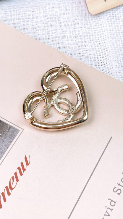 Chanel 23C Heart Shape Brooch