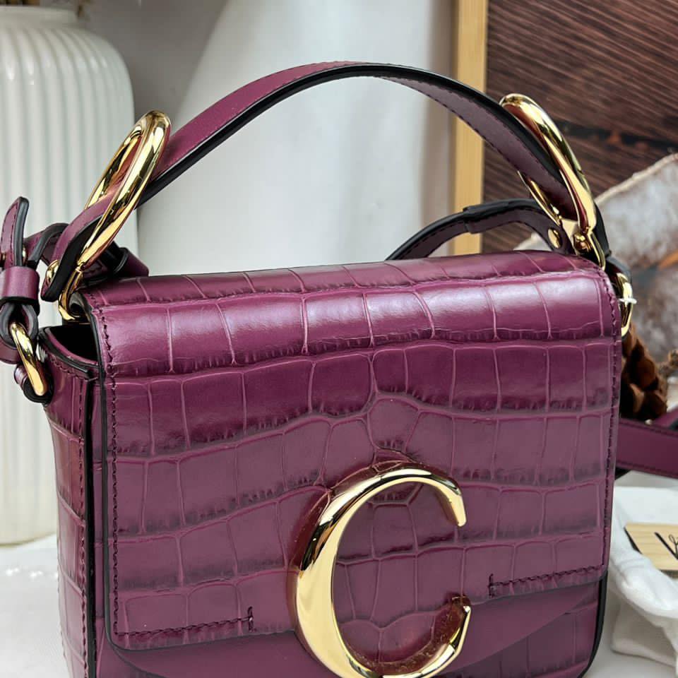 Chloe Purple Mini C Bag