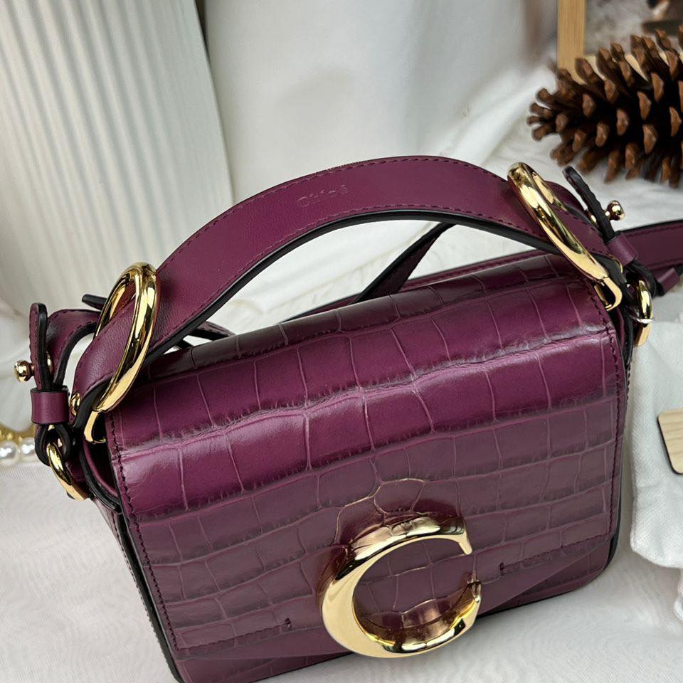 Chloe Purple Mini C Bag