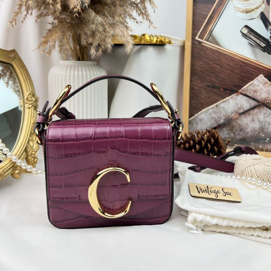 Chloe Purple Mini C Bag