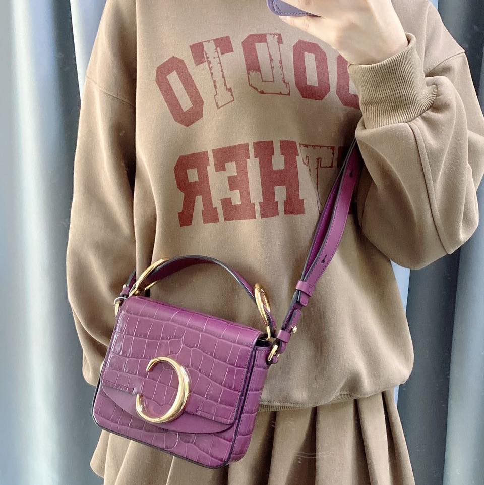 Chloe Purple Mini C Bag