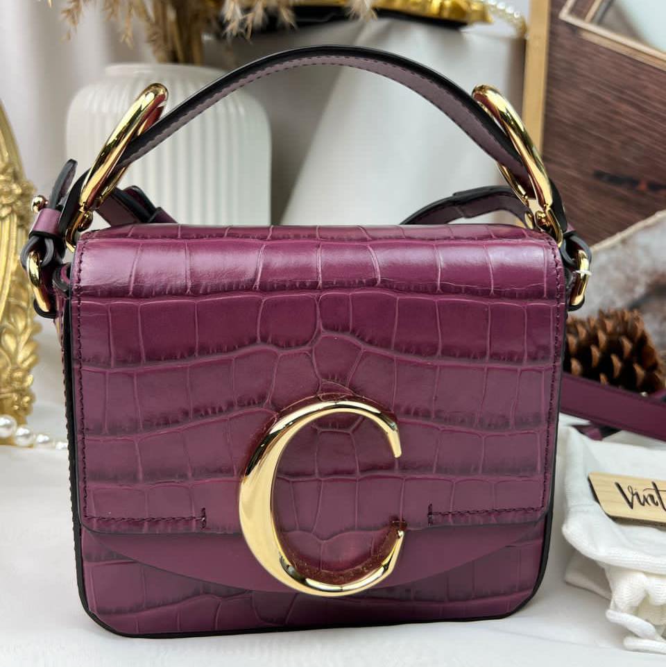 Chloe Purple Mini C Bag