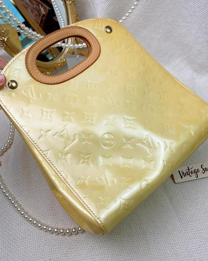 Louis Vuitton Yellow Vernis Maple Drive Handbag