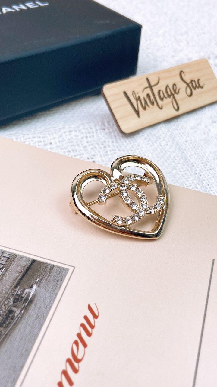 Chanel 23C Heart Shape Brooch