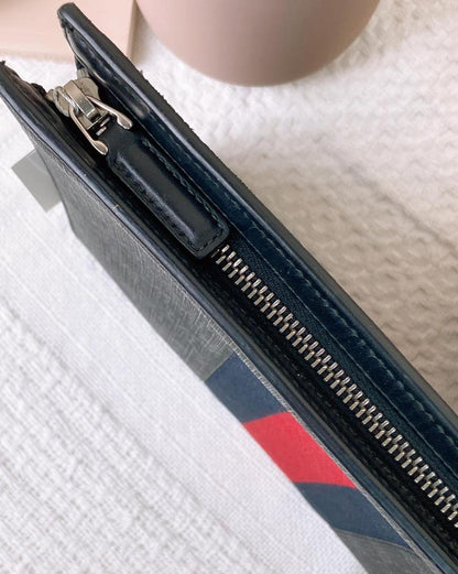 Gucci Black Supreme GG Web Clutch