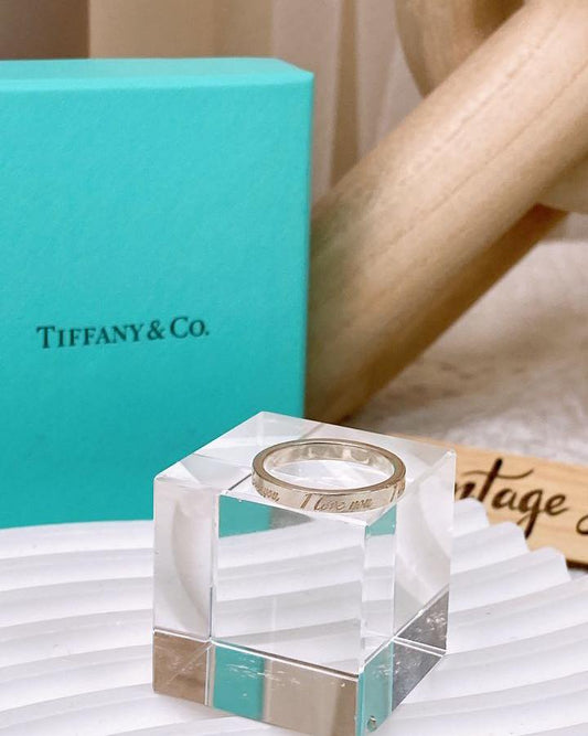 Tiffany & Co "I Love You" Narrow Ring