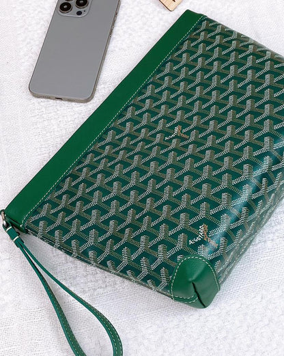 Goyard Green Conti Pouch