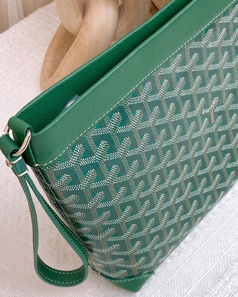 Goyard Green Conti Pouch