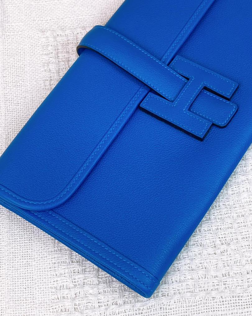 Hermes Blue Jige Clutch 29