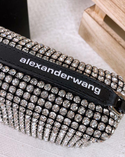 Alexander Wang Silver Heiress Pouch