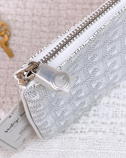 Goyard White Senat Pouch PM