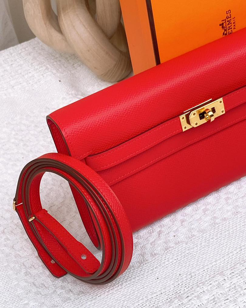 Hermes Rouge Coeur / Rose Extreme Kelly To Go GHW