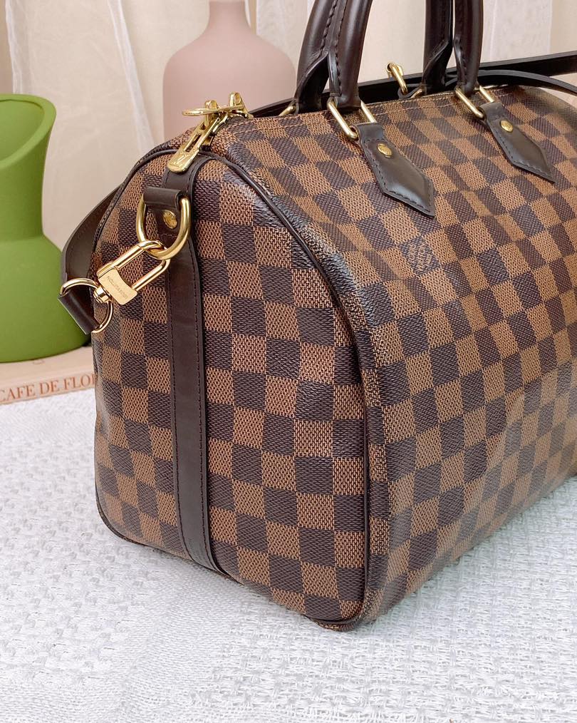 LV Damier Ebene Speedy 30 Bandouliere