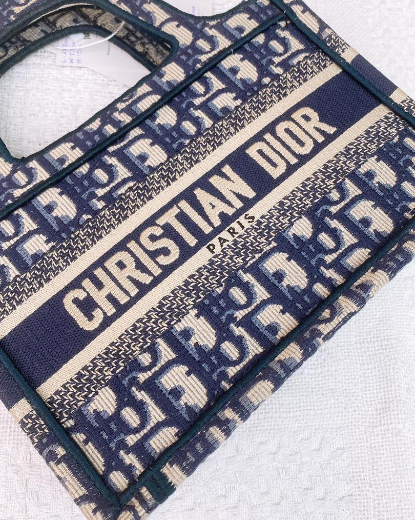 Dior Navy Mini Book Tote