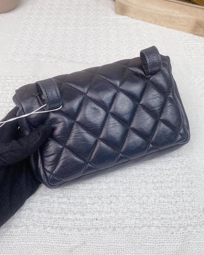 Chanel Black Lambskin Vintage Belt Bag