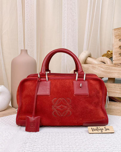 Loewe Red Suede x Leather Amazona 28