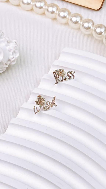 Tiffany & Co. Silver Kiss Wish Earrings