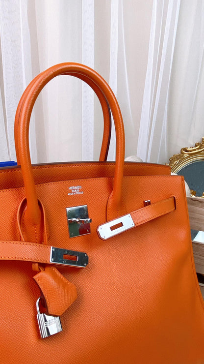 Orange Birkin 35 PHW