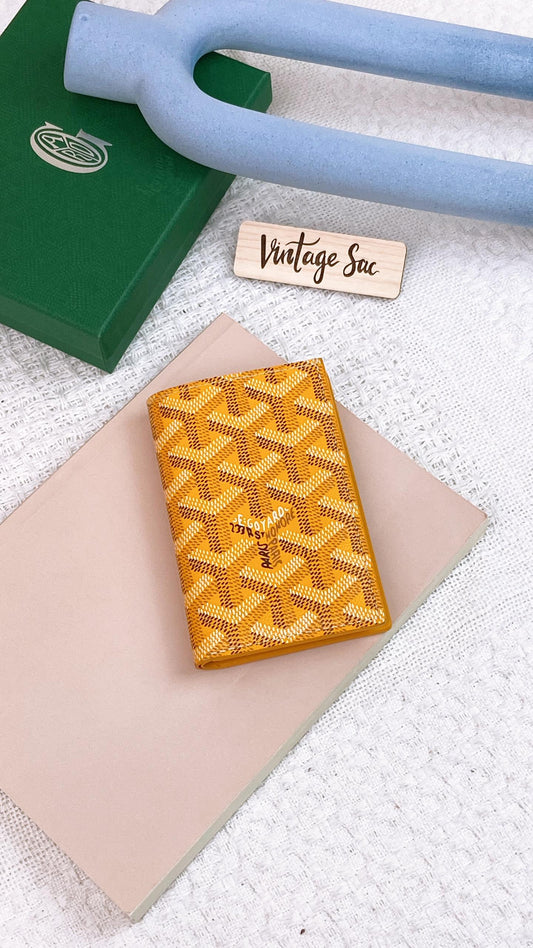 Yellow Saint Pierre Card Wallet