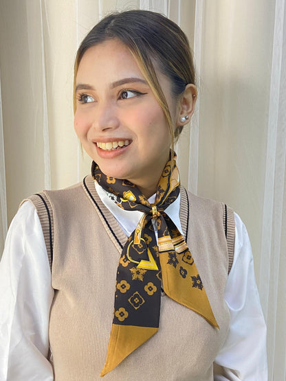 Hermes Gold Belt Design Scarf Ring