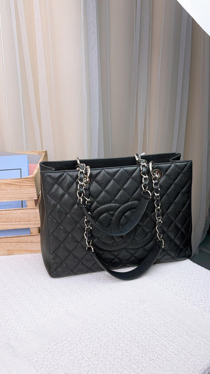 Chanel Black Caviar GST Tote SHW