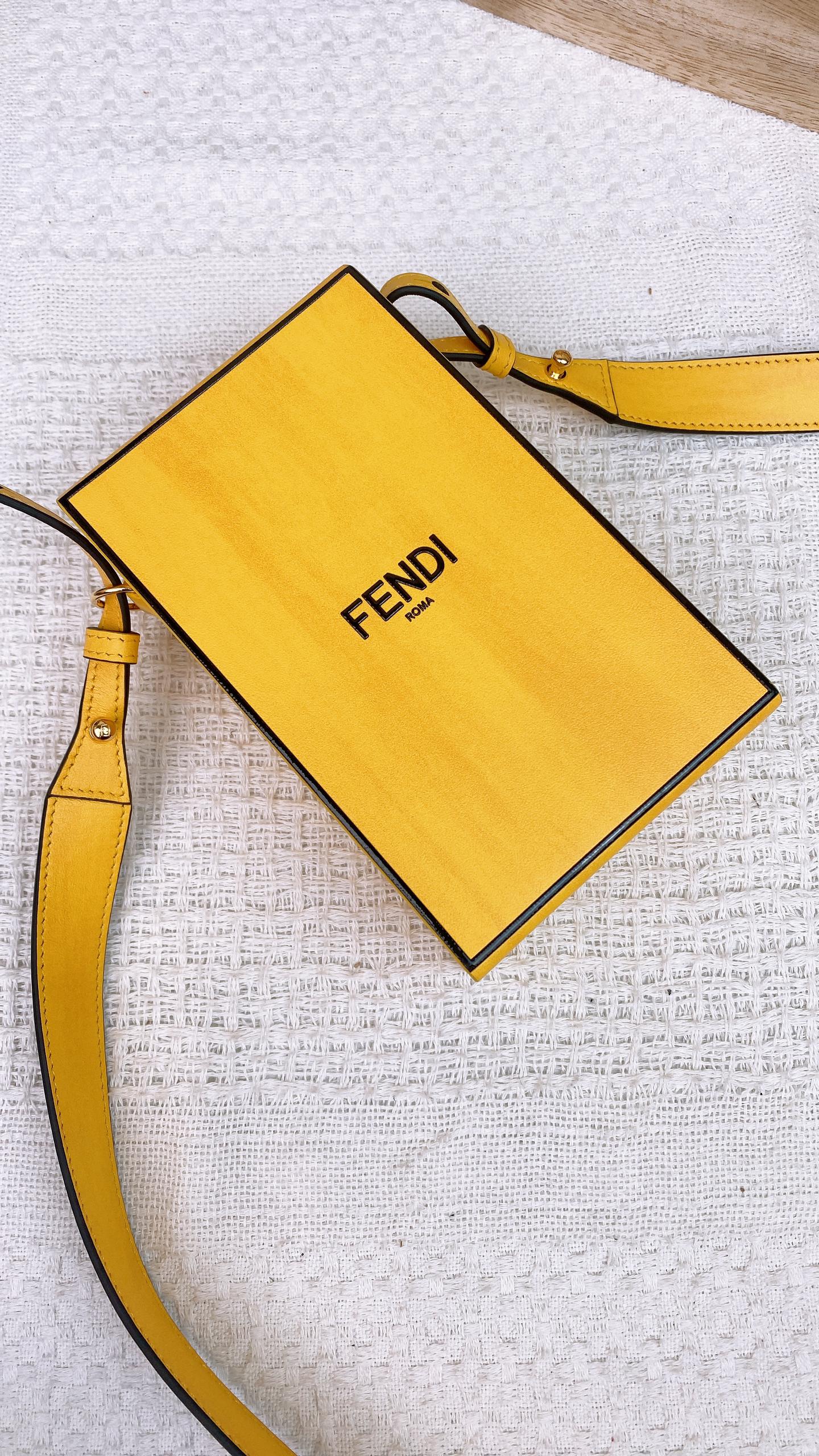 Fendi Yellow Box Bag