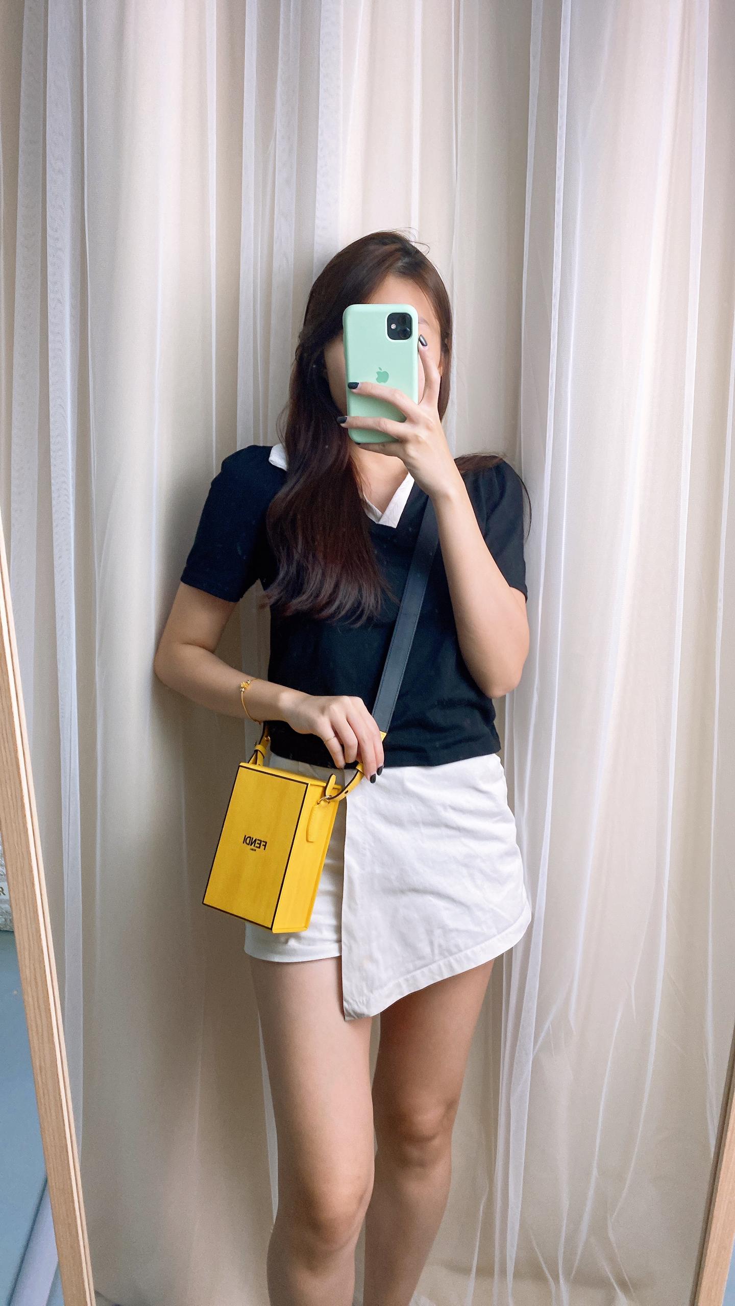 Fendi Yellow Box Bag