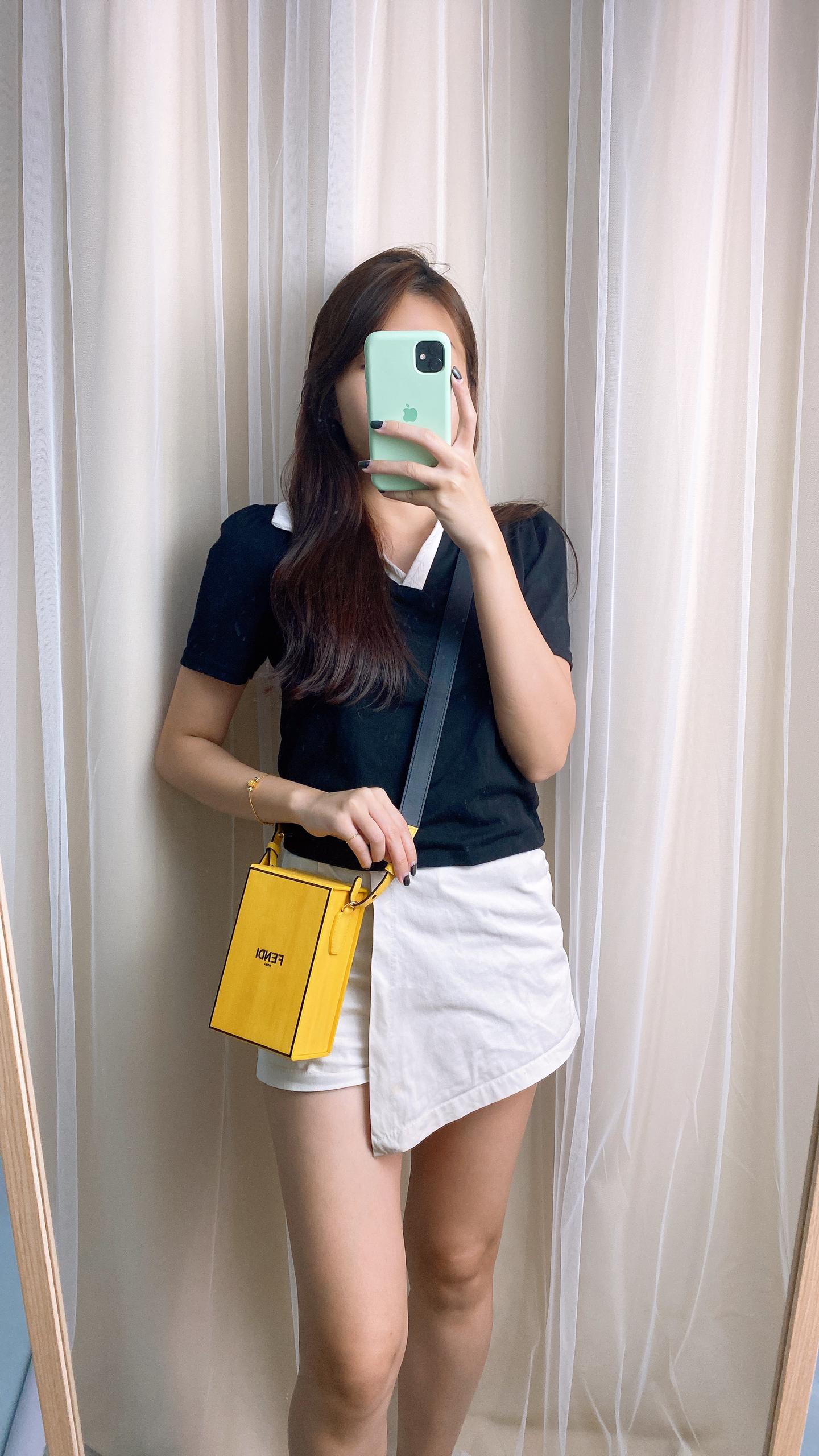 Fendi Yellow Box Bag