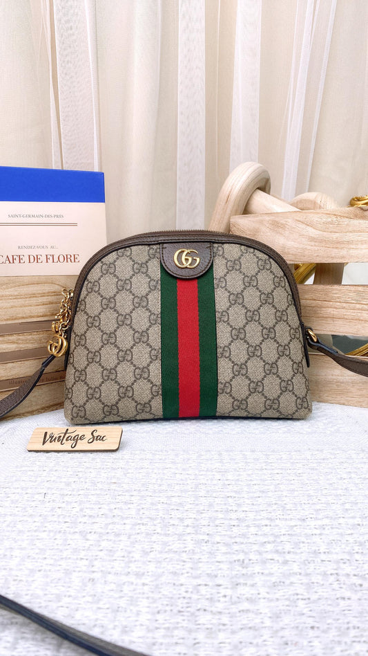 Gucci Supreme Ophidia Small Rounded Shoulder Bag