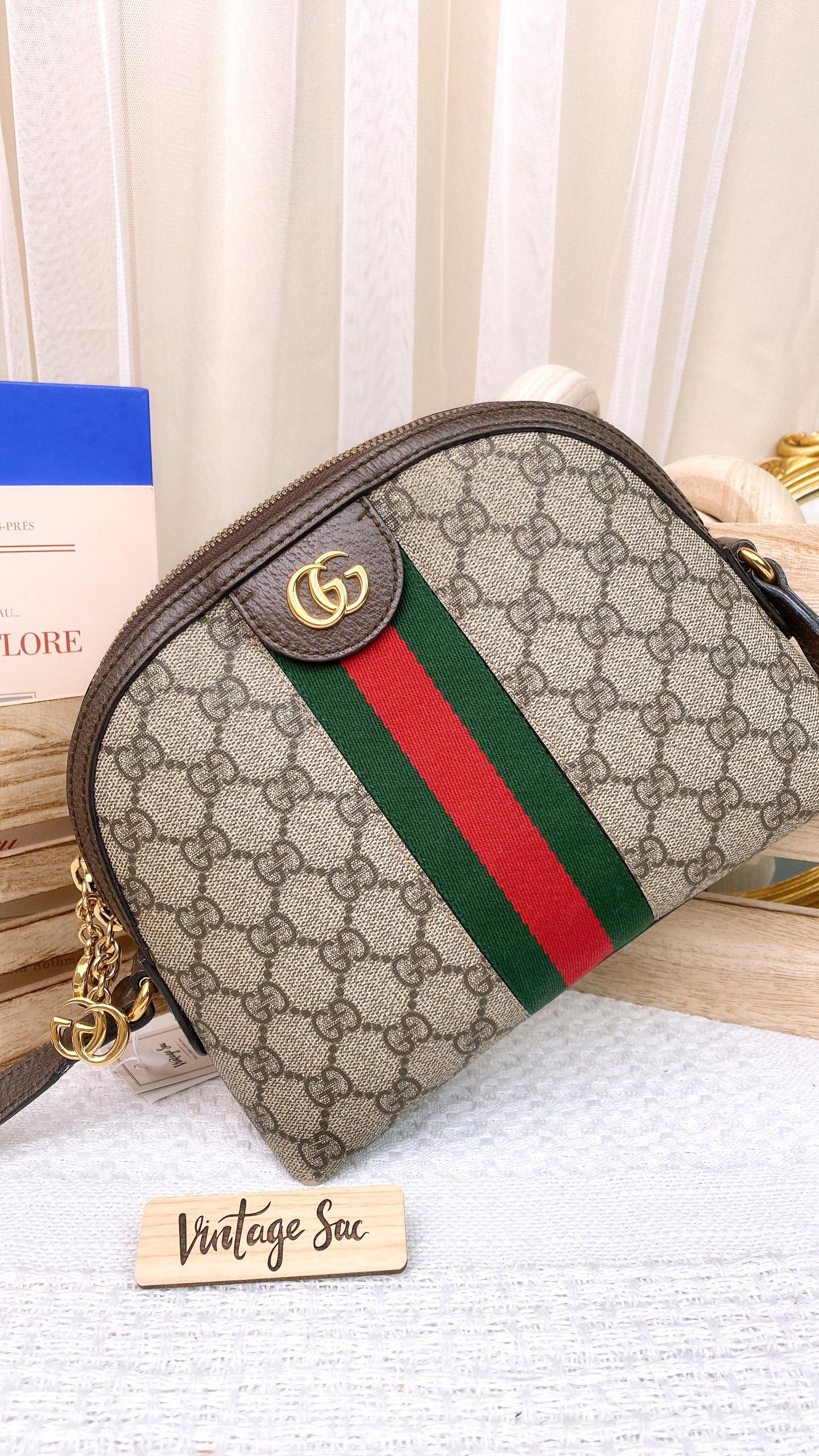 Gucci Supreme Ophidia Small Rounded Shoulder Bag