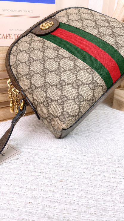 Gucci Supreme Ophidia Small Rounded Shoulder Bag