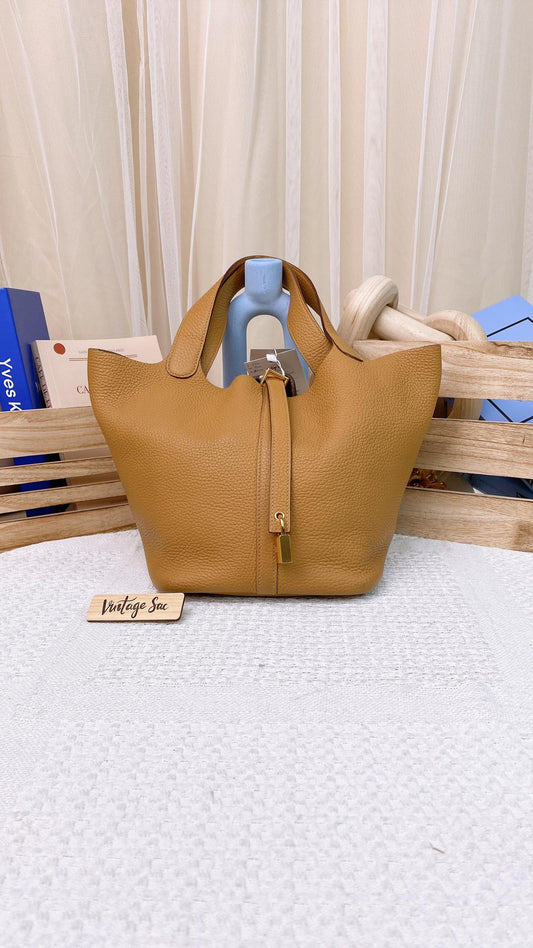 Hermes Biscuit Picotin 22 GHW