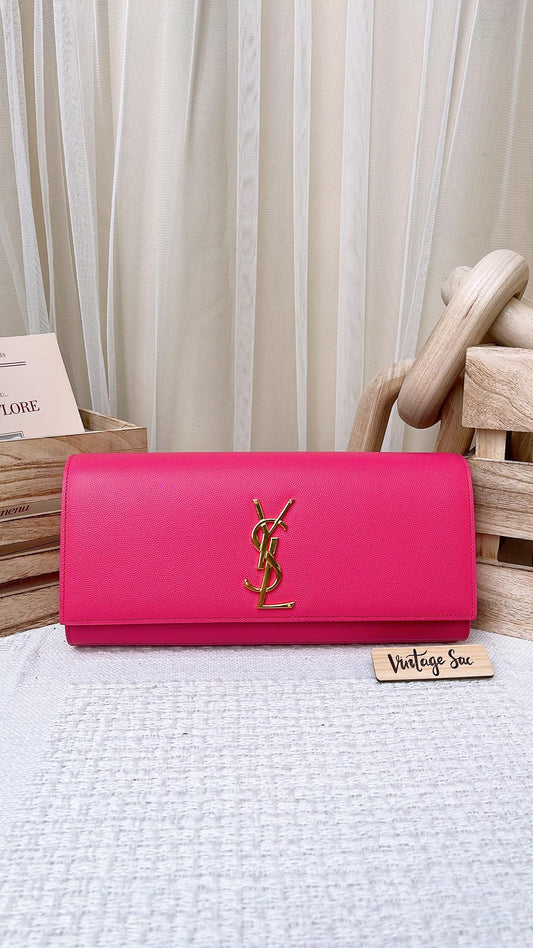 YSL Pink Sac Cassandre Clutch (GHW)