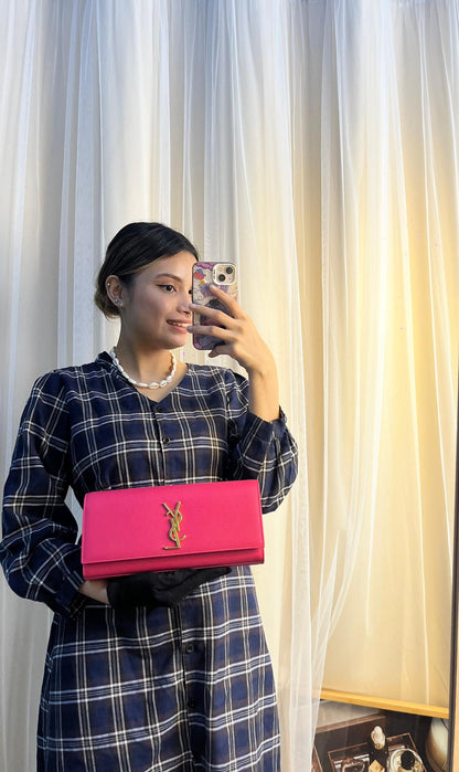 YSL Pink Sac Cassandre Clutch (GHW)