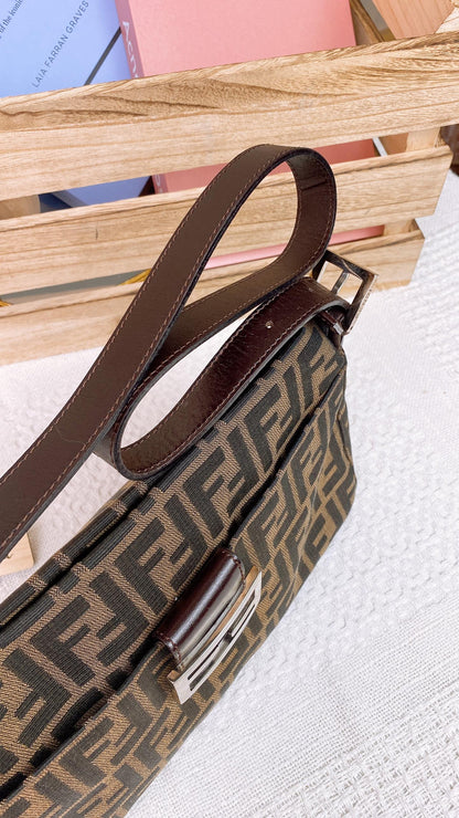 LV Zucca Nylon Canvas Brown Shoulder