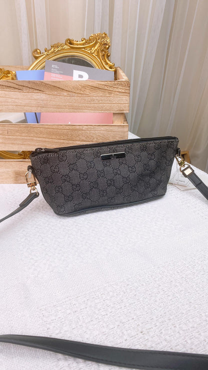 Gucci Grey Monogram Boat Bag