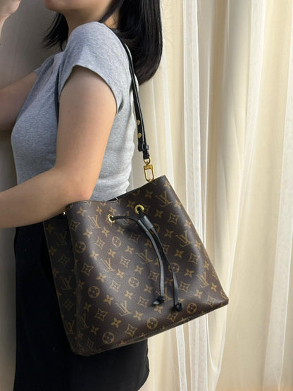 LV Monogram Black NeoNoe MM