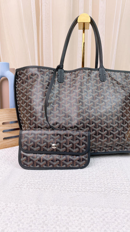 Goyard Black Anjou PM Tote