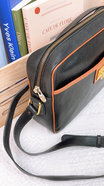 Celine Black Calfskin Vintage Camera Bag