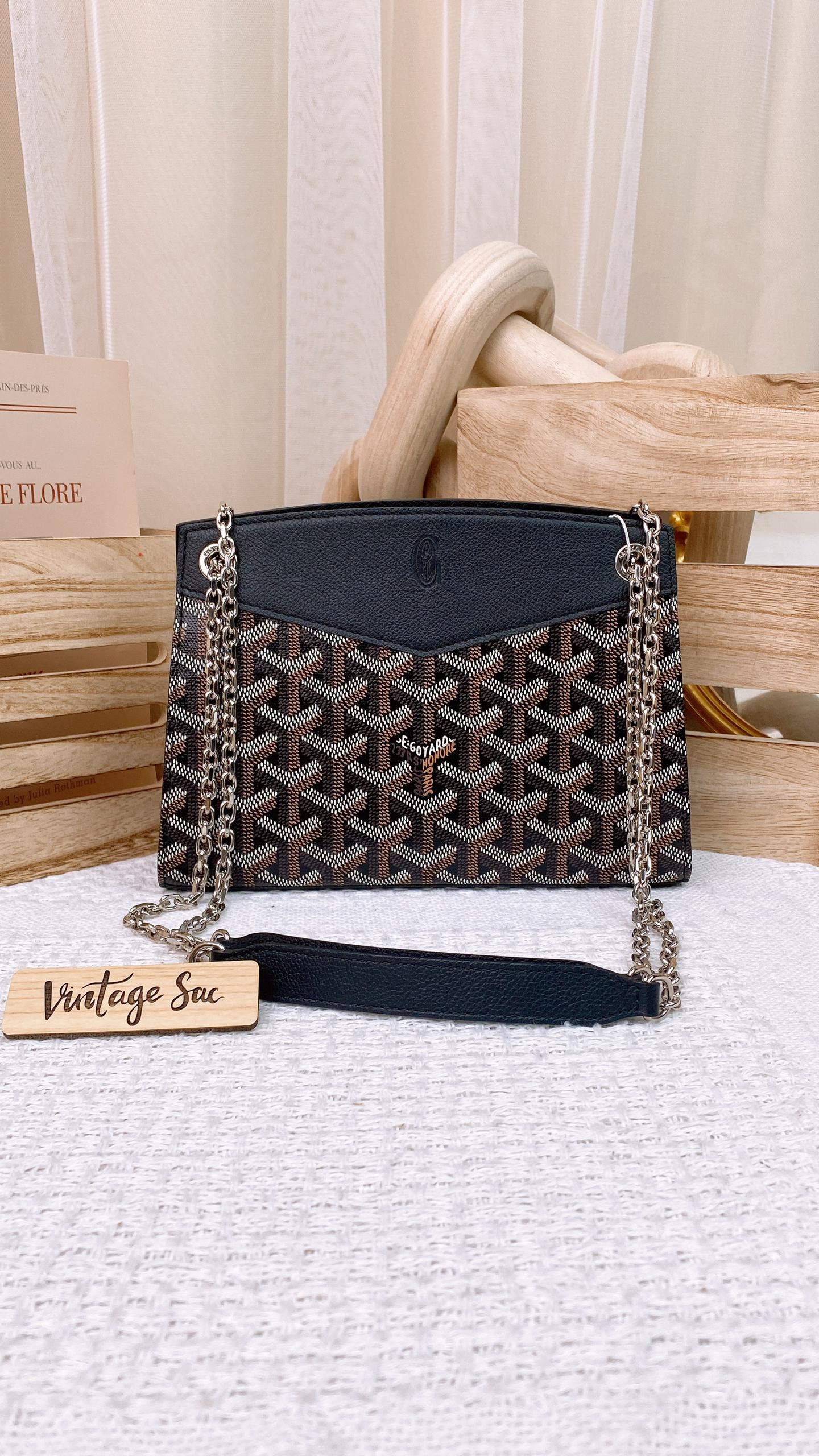 Goyard Black Rouette Structure Mini SHW