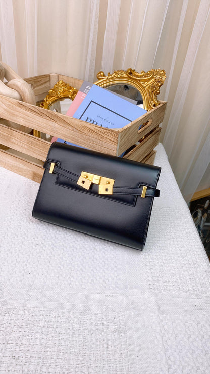 YSL Black Small Manhattan (GHW)